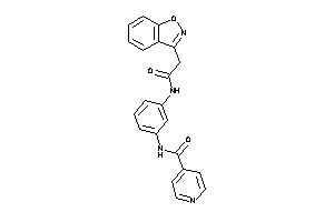 N-[3-[(2-indoxazen-3-ylacetyl)amino]phenyl]isonicotinamide