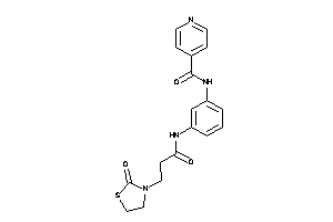 N-[3-[3-(2-ketothiazolidin-3-yl)propanoylamino]phenyl]isonicotinamide