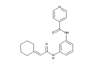 N-[3-[(2-cyclohexylideneacetyl)amino]phenyl]isonicotinamide