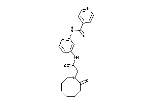N-[3-[[2-(2-ketoazocan-1-yl)acetyl]amino]phenyl]isonicotinamide