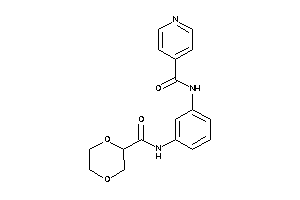 N-[3-(1,4-dioxane-2-carbonylamino)phenyl]isonicotinamide