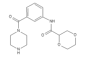 N-[3-(piperazine-1-carbonyl)phenyl]-1,4-dioxane-2-carboxamide