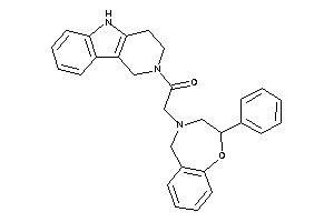 2-(2-phenyl-3,5-dihydro-2H-1,4-benzoxazepin-4-yl)-1-(1,3,4,5-tetrahydropyrido[4,3-b]indol-2-yl)ethanone