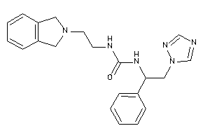 1-(2-isoindolin-2-ylethyl)-3-[1-phenyl-2-(1,2,4-triazol-1-yl)ethyl]urea