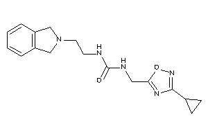 1-[(3-cyclopropyl-1,2,4-oxadiazol-5-yl)methyl]-3-(2-isoindolin-2-ylethyl)urea