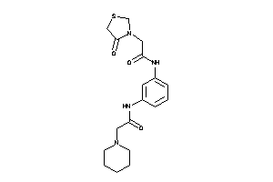 N-[3-[[2-(4-ketothiazolidin-3-yl)acetyl]amino]phenyl]-2-piperidino-acetamide