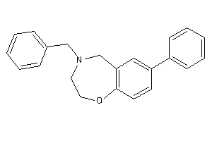 4-benzyl-7-phenyl-3,5-dihydro-2H-1,4-benzoxazepine