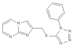 2-[[(1-phenyltetrazol-5-yl)thio]methyl]imidazo[1,2-a]pyrimidine