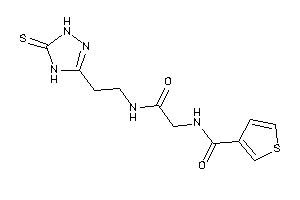 N-[2-keto-2-[2-(5-thioxo-1,4-dihydro-1,2,4-triazol-3-yl)ethylamino]ethyl]thiophene-3-carboxamide