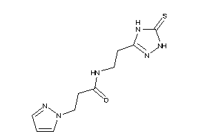 3-pyrazol-1-yl-N-[2-(5-thioxo-1,4-dihydro-1,2,4-triazol-3-yl)ethyl]propionamide