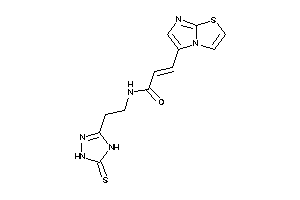 3-imidazo[2,1-b]thiazol-5-yl-N-[2-(5-thioxo-1,4-dihydro-1,2,4-triazol-3-yl)ethyl]acrylamide