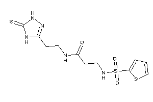 Image of 3-(2-thienylsulfonylamino)-N-[2-(5-thioxo-1,4-dihydro-1,2,4-triazol-3-yl)ethyl]propionamide