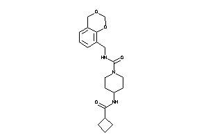 N-(4H-1,3-benzodioxin-8-ylmethyl)-4-(cyclobutanecarbonylamino)piperidine-1-carboxamide