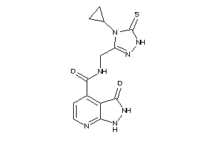 N-[(4-cyclopropyl-5-thioxo-1H-1,2,4-triazol-3-yl)methyl]-3-keto-1,2-dihydropyrazolo[3,4-b]pyridine-4-carboxamide