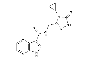 N-[(4-cyclopropyl-5-thioxo-1H-1,2,4-triazol-3-yl)methyl]-1H-pyrrolo[2,3-b]pyridine-3-carboxamide