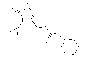 2-cyclohexylidene-N-[(4-cyclopropyl-5-thioxo-1H-1,2,4-triazol-3-yl)methyl]acetamide