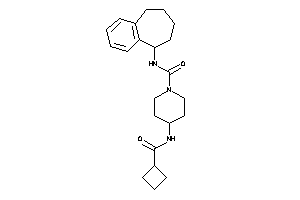 4-(cyclobutanecarbonylamino)-N-(6,7,8,9-tetrahydro-5H-benzocyclohepten-9-yl)piperidine-1-carboxamide