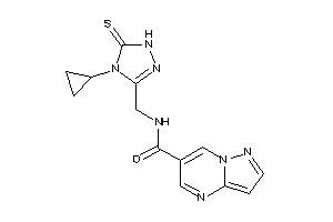 N-[(4-cyclopropyl-5-thioxo-1H-1,2,4-triazol-3-yl)methyl]pyrazolo[1,5-a]pyrimidine-6-carboxamide