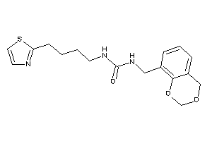 1-(4H-1,3-benzodioxin-8-ylmethyl)-3-(4-thiazol-2-ylbutyl)urea