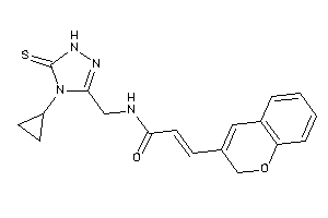 3-(2H-chromen-3-yl)-N-[(4-cyclopropyl-5-thioxo-1H-1,2,4-triazol-3-yl)methyl]acrylamide