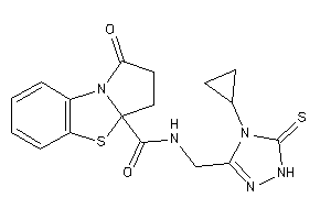 N-[(4-cyclopropyl-5-thioxo-1H-1,2,4-triazol-3-yl)methyl]-1-keto-2,3-dihydropyrrolo[2,1-b][1,3]benzothiazole-3a-carboxamide