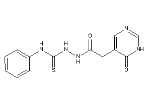 1-[[2-(6-keto-1H-pyrimidin-5-yl)acetyl]amino]-3-phenyl-thiourea