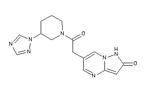 6-[2-keto-2-[3-(1,2,4-triazol-1-yl)piperidino]ethyl]-1H-pyrazolo[1,5-a]pyrimidin-2-one