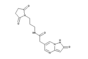 2-(2-keto-1H-pyrazolo[1,5-a]pyrimidin-6-yl)-N-(3-succinimidopropyl)acetamide