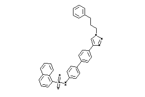 N-[4-[4-[1-(3-phenylpropyl)triazol-4-yl]phenyl]phenyl]naphthalene-1-sulfonamide