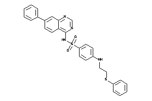 N-(7-phenylquinazolin-4-yl)-4-[2-(phenylthio)ethylamino]benzenesulfonamide