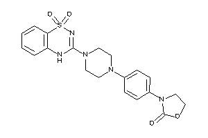 3-[4-[4-(1,1-diketo-4H-benzo[e][1,2,4]thiadiazin-3-yl)piperazino]phenyl]oxazolidin-2-one