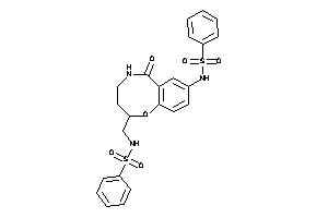 N-[[8-(benzenesulfonamido)-6-keto-2,3,4,5-tetrahydro-1,5-benzoxazocin-2-yl]methyl]benzenesulfonamide