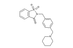 1,1-diketo-2-[4-(piperidinomethyl)benzyl]-1,2-benzothiazol-3-one