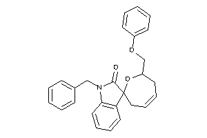1'-benzyl-2-(phenoxymethyl)spiro[3,6-dihydro-2H-oxepine-7,3'-indoline]-2'-one