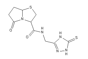 5-keto-N-[(5-thioxo-1,4-dihydro-1,2,4-triazol-3-yl)methyl]-3,6,7,7a-tetrahydro-2H-pyrrolo[2,1-b]thiazole-3-carboxamide