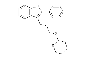 Image of 2-phenyl-3-(3-tetrahydropyran-2-yloxypropyl)benzofuran