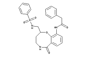 N-[2-(benzenesulfonamidomethyl)-6-keto-2,3,4,5-tetrahydro-1,5-benzoxazocin-10-yl]-2-phenyl-acetamide