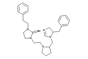 Image of [1-[2-[2-[(5-benzyl-2-imidazolin-1-yl)methyl]pyrrolidino]ethyl]-3-phenethyl-imidazolidin-2-ylidene]amine