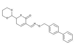 2-(1,3-dioxan-2-yl)-5-[(4-phenylbenzyl)oximinomethyl]-2,3-dihydropyran-6-one