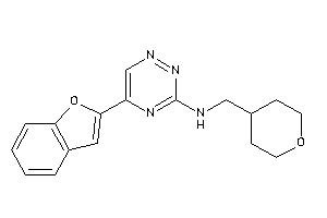 [5-(benzofuran-2-yl)-1,2,4-triazin-3-yl]-(tetrahydropyran-4-ylmethyl)amine