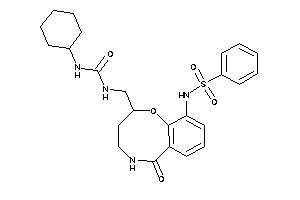 1-[[10-(benzenesulfonamido)-6-keto-2,3,4,5-tetrahydro-1,5-benzoxazocin-2-yl]methyl]-3-cyclohexyl-urea