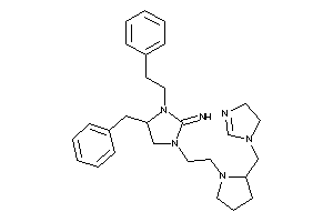 [4-benzyl-1-[2-[2-(2-imidazolin-1-ylmethyl)pyrrolidino]ethyl]-3-phenethyl-imidazolidin-2-ylidene]amine