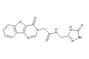 2-(4-ketobenzofuro[3,2-d]pyrimidin-3-yl)-N-[(5-thioxo-1,4-dihydro-1,2,4-triazol-3-yl)methyl]acetamide