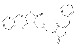 5-benzal-3-[[(5-benzal-2,4-diketo-thiazolidin-3-yl)methylamino]methyl]thiazolidine-2,4-quinone