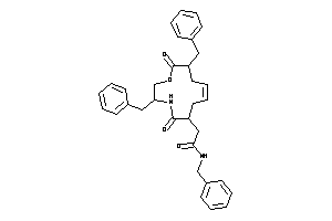 N-benzyl-2-(6,10-dibenzyl-7,12-diketo-8-oxa-11-azacyclododec-3-en-1-yl)acetamide