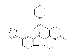 10-(2-furyl)-1-(morpholine-4-carbonyl)-2,3,6,7,12,12b-hexahydro-1H-pyrido[2,1-a]$b-carbolin-4-one