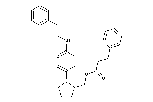 3-phenylpropionic Acid [1-[4-keto-4-(phenethylamino)butanoyl]pyrrolidin-2-yl]methyl Ester