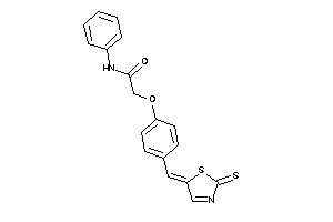 N-phenyl-2-[4-[(2-thioxo-3-thiazolin-5-ylidene)methyl]phenoxy]acetamide