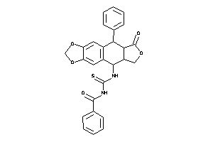Image of N-[(8-keto-9-phenyl-5a,6,8a,9-tetrahydro-5H-isobenzofuro[5,6-f][1,3]benzodioxol-5-yl)thiocarbamoyl]benzamide