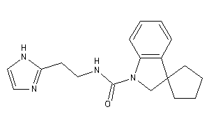 N-[2-(1H-imidazol-2-yl)ethyl]spiro[cyclopentane-1,3'-indoline]-1'-carboxamide